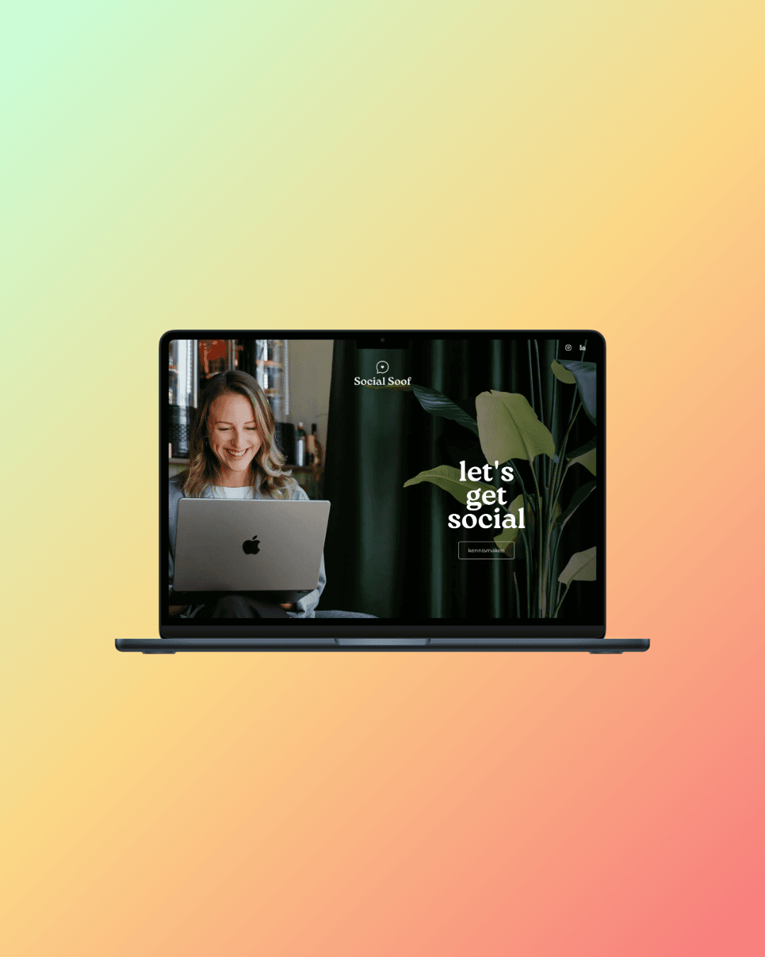 Preview van Social Soof op mobiel